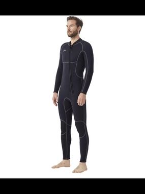 Hevto Men Wetsuits 3/2mm Neoprene Wet Suit Cold Water for Surf Scuba Adult Med